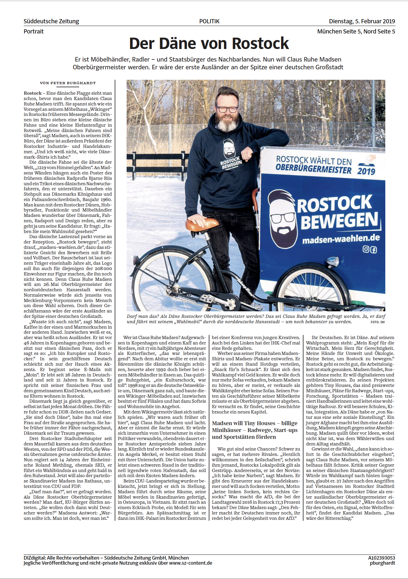 Ostseezeitung Claus Ruhe Madsen